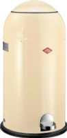 Odpadkový kôš Wesco Liftmaster s klapkou, zberač odpadu, pedálový kôš, oceľový plech, mandľový, 33 l, 186642-23