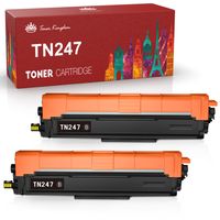 2 TN-247bk TN243bk TN247 Tonerkartusche Kompatibel für Brother MFC-L3750CDW DCP-L3550CDW HL-L3210CW Drucker (2 BK Schwarz)