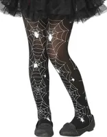 Pavoučí punčocháče pro děti Halloween doplněk černá a bílá