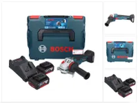 Bosch GWS 18V-10 SC Akku Winkelschleifer 18 V 125 mm Brushless + 2x Akku 5,0 Ah + Ladegerät + L-Boxx