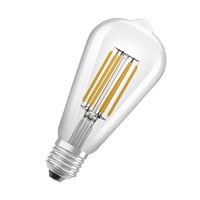 OSRAM LED Stromsparlampe, Filament Edison mit E27 Sockel, Warmweiß (3000K), 4 Watt, ersetzt herkömmliche 60W-Leuchtmittel, besonders hohe Energieeffizienz und stromsparend, 1er-Pack