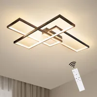 Deckenleuchte LED Wohnzimmer ZMH Dimmbar Weiß