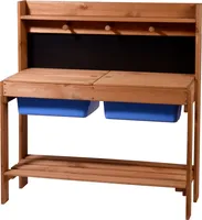 dobar Matsch-Küche / Outdoor-Spielküche mit 2 Behälter - 89 x 34 x 88cm, Kiefernholz