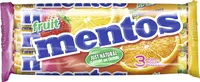 Mentos Fruit Multipack 3 Rollen Kaudragees mit Fruchtgeschmack 114g