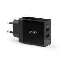 Anker PowerPort 2x USB 24W nabíječka černá