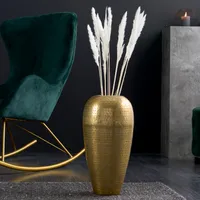 Elegante Vase ORIENTAL 49cm gold im Wild Hammerschlag Design