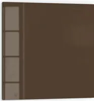 DEQORI Küchenrückwand Glas 60x60 cm 'Braun' Spritzschutz Bad Rückwand Küche