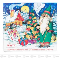 KNOX Adventní kalendář 24 nebeských vůní šířka x výška x hloubka 24 cm x 26 cm x 1,5 cm NOVINKA