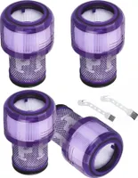 Filtr pro vysavač Dyson V12 Slim Absolute Extra/Total Clean/Fluffy, balení 4 náhradních bateriových vysavačů náhradní díl filtru, vyměnit # 971517-01