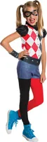 Harley Quinn - Kostüm - Mädchen BN4900 (128) (Rot/Weiß/Schwarz)