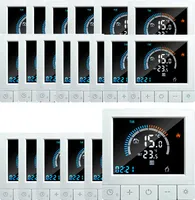 20X Programmierbarer digitaler Thermostat mit Kindersicherung, LCD Raumthermostat NTC-Sensor, 3A Wasserheizung, warmer Boden, Unterputz Fußbodenheizung, Wandthermostat Innenthermometer, Weiß