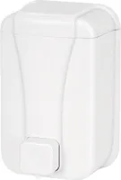 CleanSV® Seifenspender Desinfektionsspender Cleany 500 ml weiss, aus Kunststoff für flüssig Seife und Desinfektion
