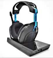 Herní náhlavní souprava ASTRO A50 (bezdrátová) + základní stanice (3. generace) s prostorovým zvukem Dolby 7.1 (kompatibilní s PlayStation 4, PC, Mac) černá/modrá