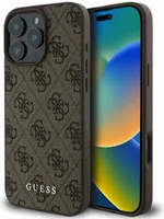 Guess 4G Classic - iPhone 16 Pro Hülle (Braun)