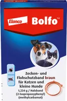 Bolfo ochranný pás proti kliešťom a blchám pre mačky a malé psy, 1 ks. Ampulky