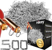 Hikey 500 ks horkých sponek 0,8 mm, nerezová ocel, horké sponky Svářečka sponek Plastové svařovací horké sponky Nárazník auta