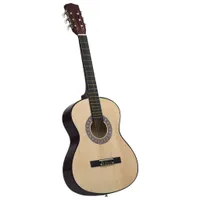 vidaXL Klasická gitara pre začiatočníkov s taškou 4/4 39"