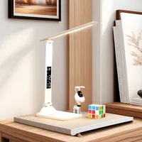 Schreibtischlampe, 7W LED Schreibtischlampe Touch Dimmbar, 3 Farbtemperaturen, 3 Helligkeitsstufen, Augenschutz Tischlampe, Leselampe