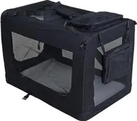 Transportbox Hundebox Faltbox XXXL Transporttasche faltbar Tierbox Hunde Schwarz