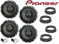 Pioneer passend für Seat Leon 1M 99 -06 Lautsprecher Set Tür Vorn Hinten 500 Watt