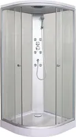 Komplettduschkabine RELAX 90 x 90 x 215 - Mit Massagedüsen - Schiebetüren - Kopf- und Handbrause