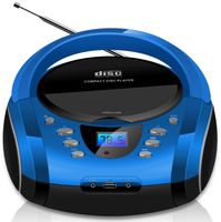 Cyberlux Tragbarer CD-Player Kinder Radio CD-Radio Boombox Stereoanlage