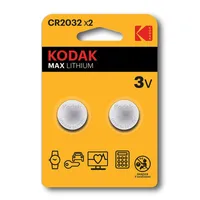 Kodak Max Lithium CR2032-Batterie (2 Stück)