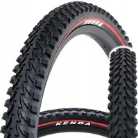 Kenda | Cyklistické pneumatiky K898 - 26 x 1.95 - Čierne s červeným pruhom - Vysoká priľnavosť - Pre MTB a eBike