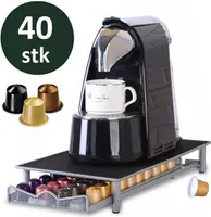 Kaffeekapsel Schublade für 40 Kapseln kompatibel mit Nespresso Kapselhalter Kapselspender