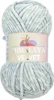 Strickfein Himalaya Dolphin Velvet super Bulky Chenille Garn Wolle strickgarn 100 gr 90051 - hellgrau