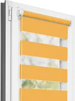 Estika Doppelrollo Klemmfix - 105 x 150 cm - Orange - Duo Rollo ohne Bohren