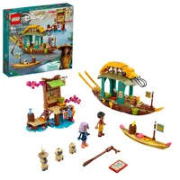 LEGO 43185 Disney Princess Bouns Boot Spielzeug mit 2 Mini-Puppen aus dem Film Raya und der letzte Drache, Kinderspielzeug ab 6 Jahren