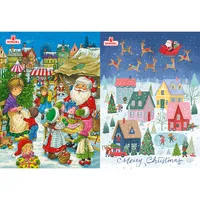 Adventný kalendár s 24 figúrkami z mliečnej čokolády 75g