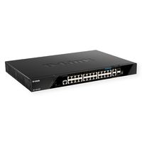 D-Link DGS-1520-28MP Smart Switch 24x PoE+ 2x 10GE Ports + 2x SFP+