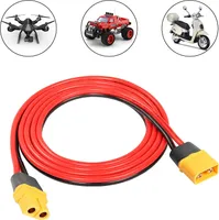 XT60 1,2 m predlžovací kábel 16AWG samec-samec | pre RC batérie a FPV drony | Vysoká kvalita, bezpečnosť, flexibilita | Žltá farba, silikón