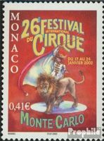 Briefmarken Monaco 2002 Mi 2571 (kompl.Ausg.) postfrisch Zirkusfestival
