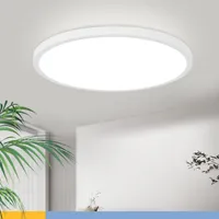 ZMH Deckenlampe LED Deckenleuchte Flach Kaltweiße IP44 Wasserdicht Deckenbeleuchtung Rund für Badezimmer Schlafzimmer Küche 24W 30cm