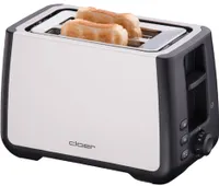 Cloer 3310 Toaster 2-Scheiben-Toaster 2-Kammer-Toaster 825 Watt schwarz 