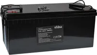 vhbw Akku Bordbatterie für Wohnwagen, Boot, Camping, Wohnmobil (200 Ah, 12,8 V, LiFePO4)