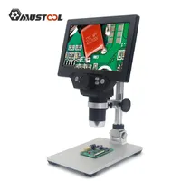 Mikroskopická lupa MUSTOOL 12MP 7'' se zvětšením 1-1200x a držákem G1200