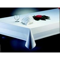 Tischdecke Tafeltuch 180x180 cm Gastroware Baumwolle  Atlaskante  weiß 
