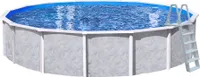 Interline Letný drevený bazén Diana Set 3 Blue 550x550x132 cm