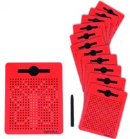 magnetische Zeichentafeln rot 24-teilig