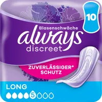 Always Discreet Incontinence Long, 1x10 kusů