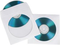 Hama - 49994 CD-/DVD-Papierhüllen, 50er-Pack, Weiß
