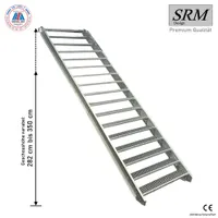 17 Stufen Stahltreppe Breite: 60 cm Geschosshöhe 282-350cm  inkl. Zubehör