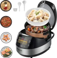 TurboTronic DMC22 Multikocher 2024, 5L, 860W, 15 Programme, Dampfgarer