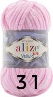 Alize Velluto, 100g/68m 31 baby pink