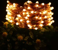 5m 50 LED Lichterkette Kupferdraht USB Wasserdicht für Weihnachten Hochzeit Party Deko, Warmweiß