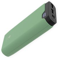 iMoshion® Powerbank 20000 mAh - Schnelladefunktion  und Led-Indikator - Power bank für Apple iPhone / Samsung USB, USB C & Micro USB - Grün
